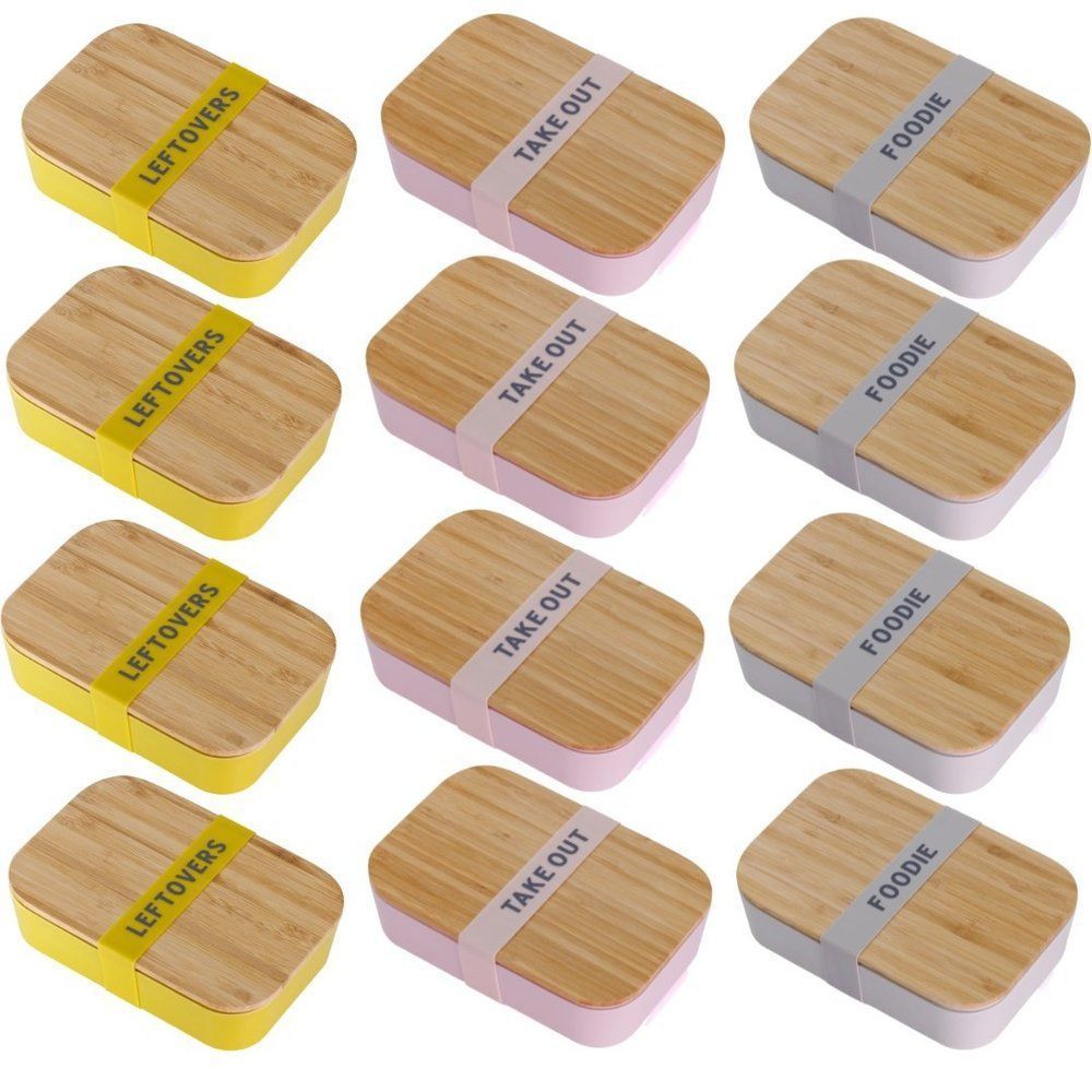 Ultimate Meal Prep 12 Pack of Bamboo Lunch Boxes